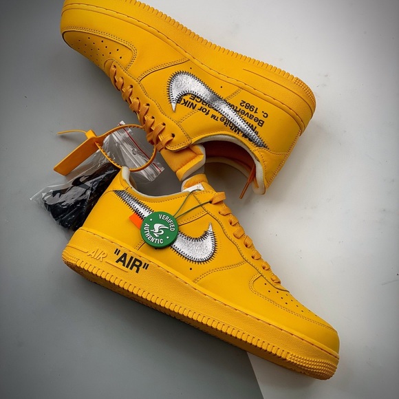 Nike x Off-White Air Force 1 Low "University Gold" - Picture 3 of 13